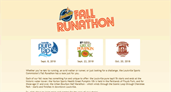 Desktop Screenshot of fallrunathon.com