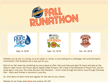 Tablet Screenshot of fallrunathon.com